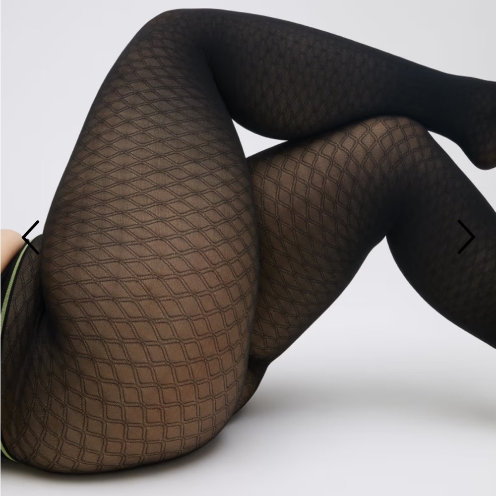 NWT Sheertex Modern Diamond Sheer Rip-Resist Tights Size XL